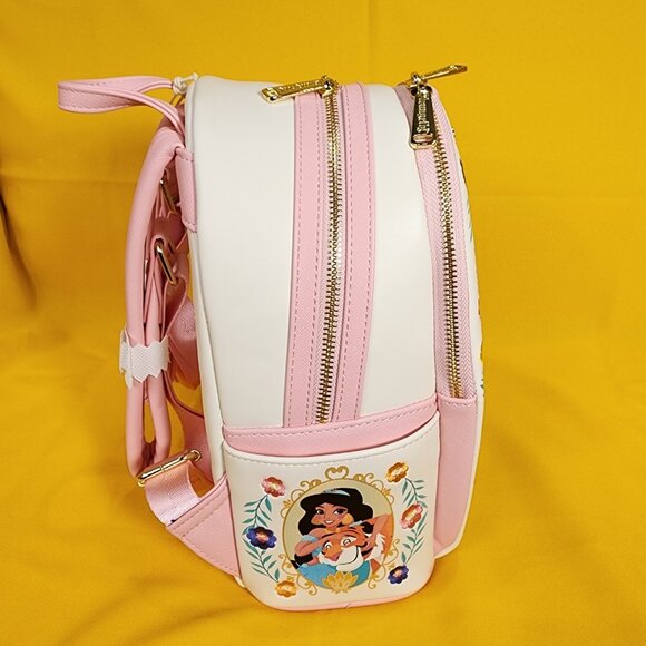 Loungefly Disney Princess & Sidekicks Floral Portraits Mini Backpack NEW - Picture 9 of 16